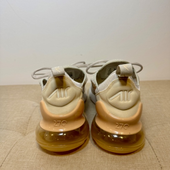 Nike Air Max 270 Light Bone Sesame Women Beige Sneakers US 8.5 DX8951-001 - Picture 4 of 7